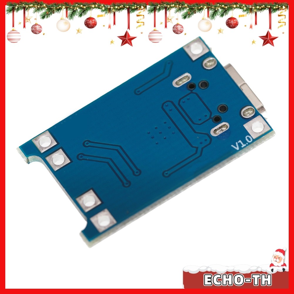 ECHO5 x Lithium Charger Board Module พร้อมการป้องกันแบตเตอรี่, TYPE-C USB 5V 1A
