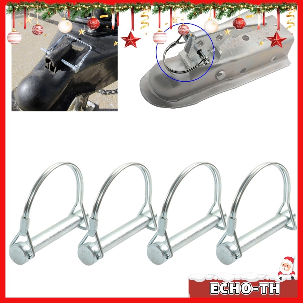 ECHO4x M8*70 มม.Trailer Coupler Hitch Pin Lock D Shape Heavy Dutyลากจูงความปลอดภัยล็อค