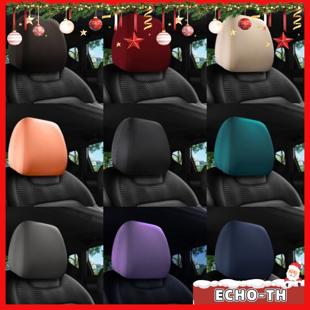 ECHOPremium Cloth Headrest Cover สําหรับรถยนต์รถบรรทุก SUV Auto Fit