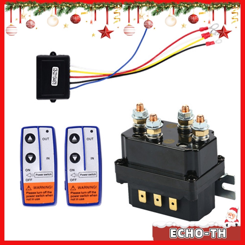 ECHO12V 250A Electric Winch Radio Remote Control และ Winch Relay Set