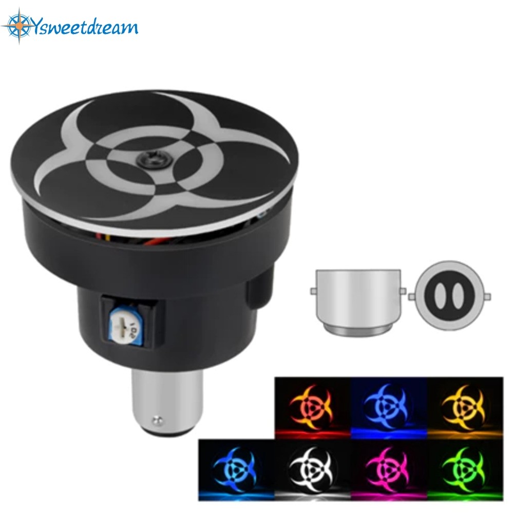 [SWTDRM] รถจักรยานยนต์ LED 1157 ไฟเบรคไฟท้ายหมุนแฟลช Store LED RGB