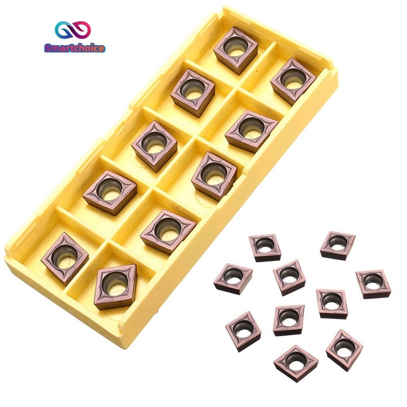 10PCS CCMT09T304 VP15TF คาร์ไบด์แทรก CCMT 09 T3 / CCMT32.51 ใส่