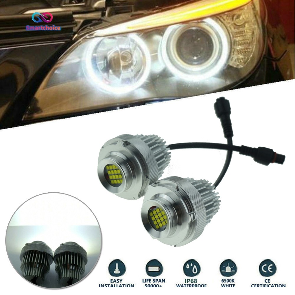 2pcs LED Markers 80W Halo แหวนไฟหน้าหลอดไฟสําหรับสําหรับสําหรับสําหรับ BMW E60 E61