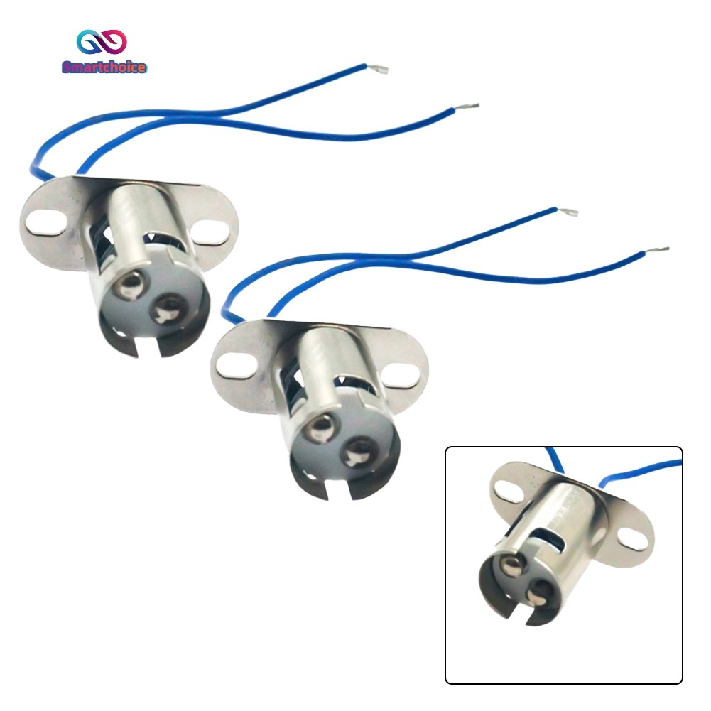 2PC BAY15D 1157 หลอดไฟ LED ซ็อกเก็ตพร้อมขั้วต่อสายไฟสําหรับรถยนต์อัตโนมัติ