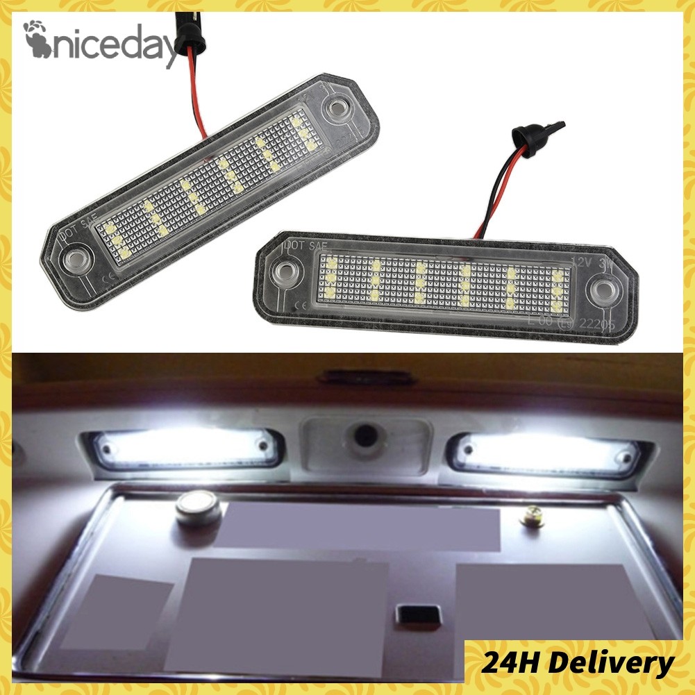 Fast ShipLED สีขาวป้ายทะเบียนสําหรับ Honda Civic EJ EM EK9 EK4 Del Sol 92-00