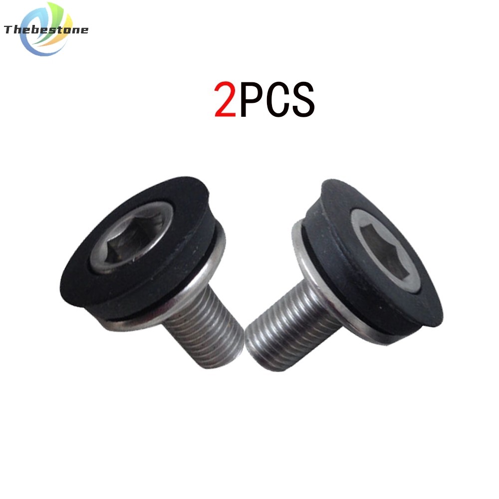 [THEBEST] 2 ชิ้น Cycle Bike Bicycle Bottom Bracket Axle Crank Bolts M8 Screw