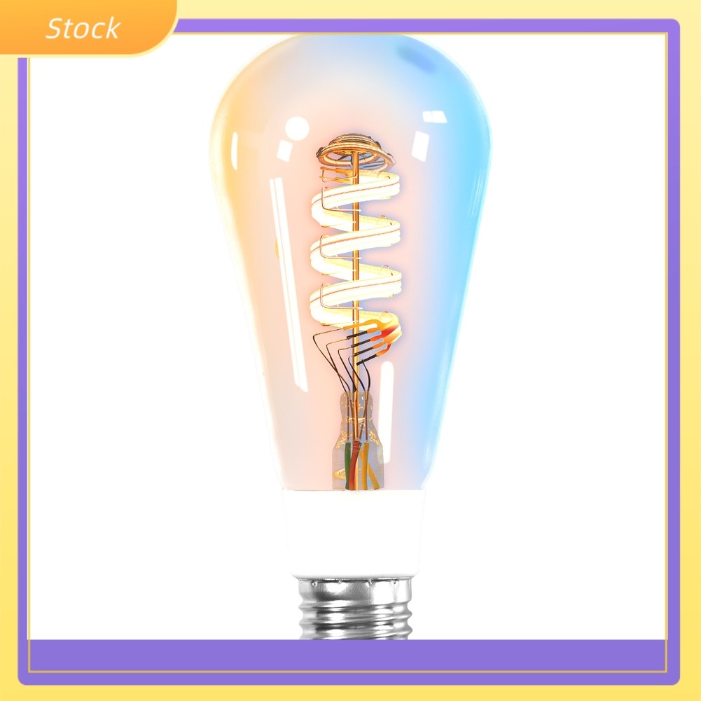 สําหรับ Tuya WiFi สมาร์ทเส้นใยหลอดไฟ 5W สําหรับ Matter เพลง Rhythm App Control