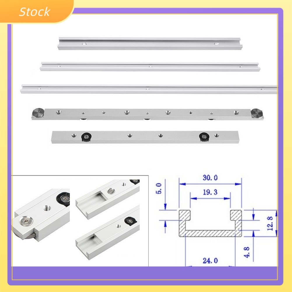 อลูมิเนียมอัลลอยด์ T-tracks Slot Miter Track และ Miter Bar Slider Table Saw Miter