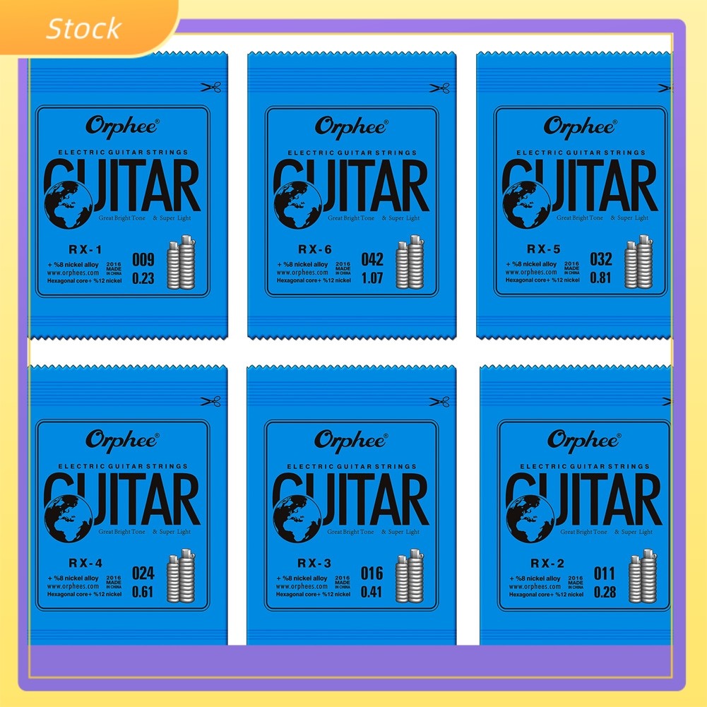 สายกีตาร์ไฟฟ้า Orphee EBGDA Single String Super Light Gauge 009-042