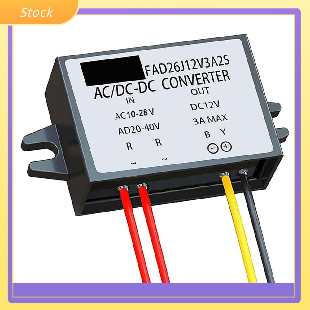 ตัวแปลงกระแสไฟ AC-DC AC 12V (10-28V) เป็น DC 12VIP68