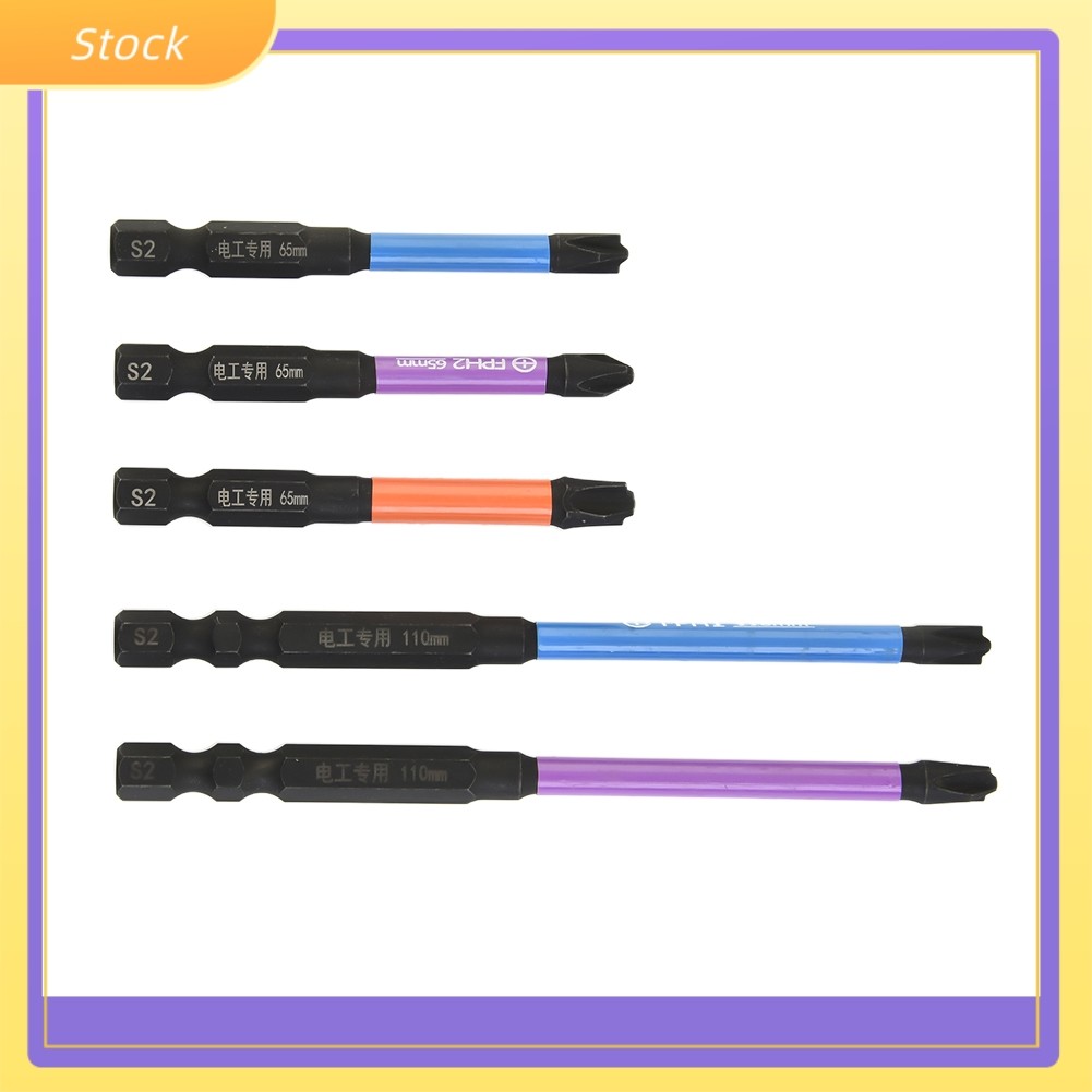 Special Slotted Cross Screwdriver Bit for Electrician PH1 PH2 65-150mm