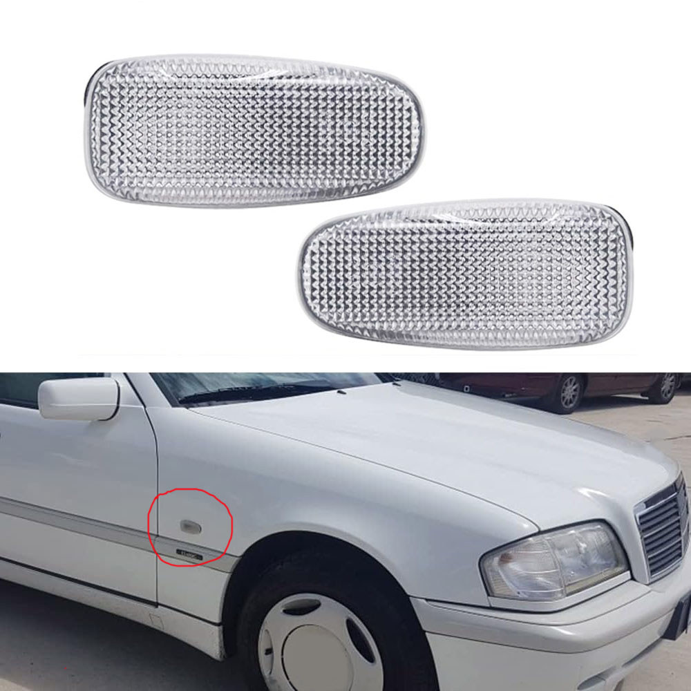 เลนส์ไฟแสดงสถานะด้านข้างสําหรับ Mercedes W202 W208 W210