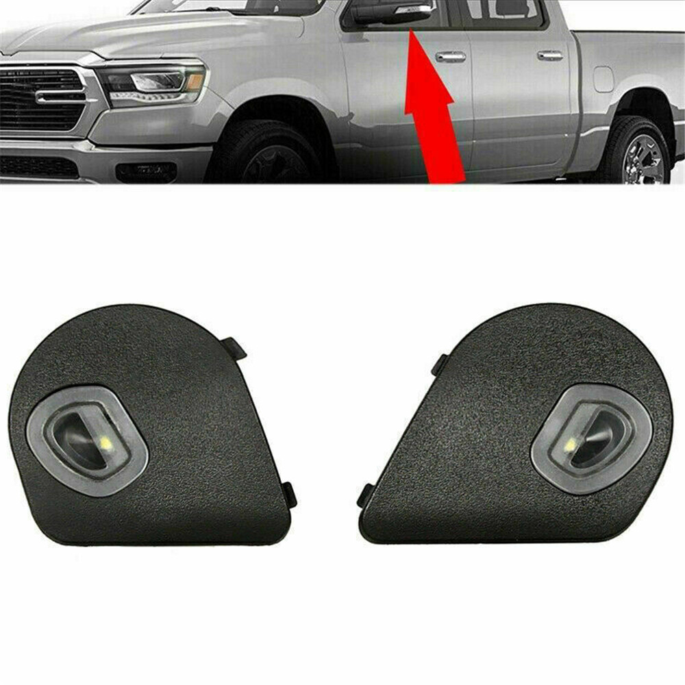 กระจก Puddle Light คู่สําหรับ Dodge Ram 1500 10-19