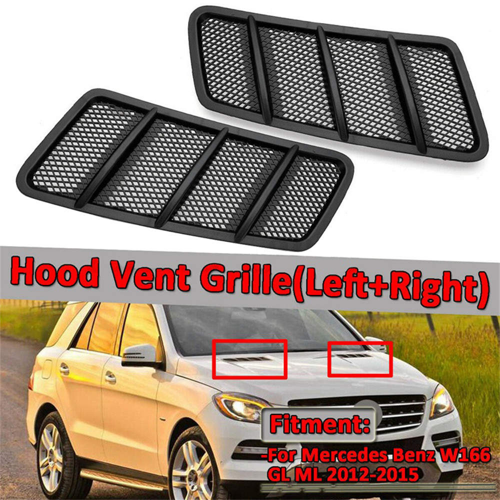 1 คู่ Bonnet Air Vent Grille สําหรับ 2012-2015 Mercedes Benz W166 ML GL Class