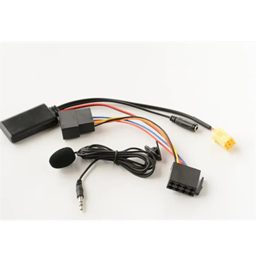 อะแดปเตอร์ไมโครโฟนสายเคเบิล Aux Bluetooth 5.0 ISO สําหรับ Fiat Grande Punto Alfa Romeo