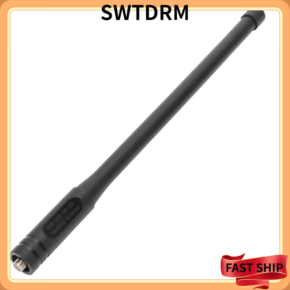 [SWTDRM] 25 ซม. สําหรับ Walkie Talkie เสาอากาศยุทธวิธีสําหรับ BaoFeng AR-152 UV5R UV-82 BF-888S