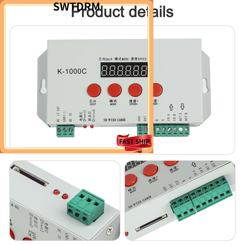 [SWTDRM] K-1000C LED Controller Strip Light Controller โปรแกรมควบคุมแผง LED