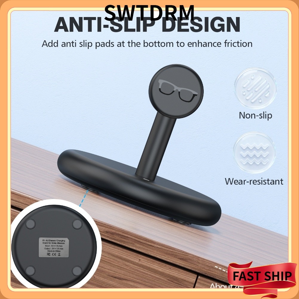 [SWTDRM] สถานีแท่นชาร์จ USB C แบบแม่เหล็กเร็วสําหรับ RayBan สําหรับแว่นตาอัจฉริยะ Meta