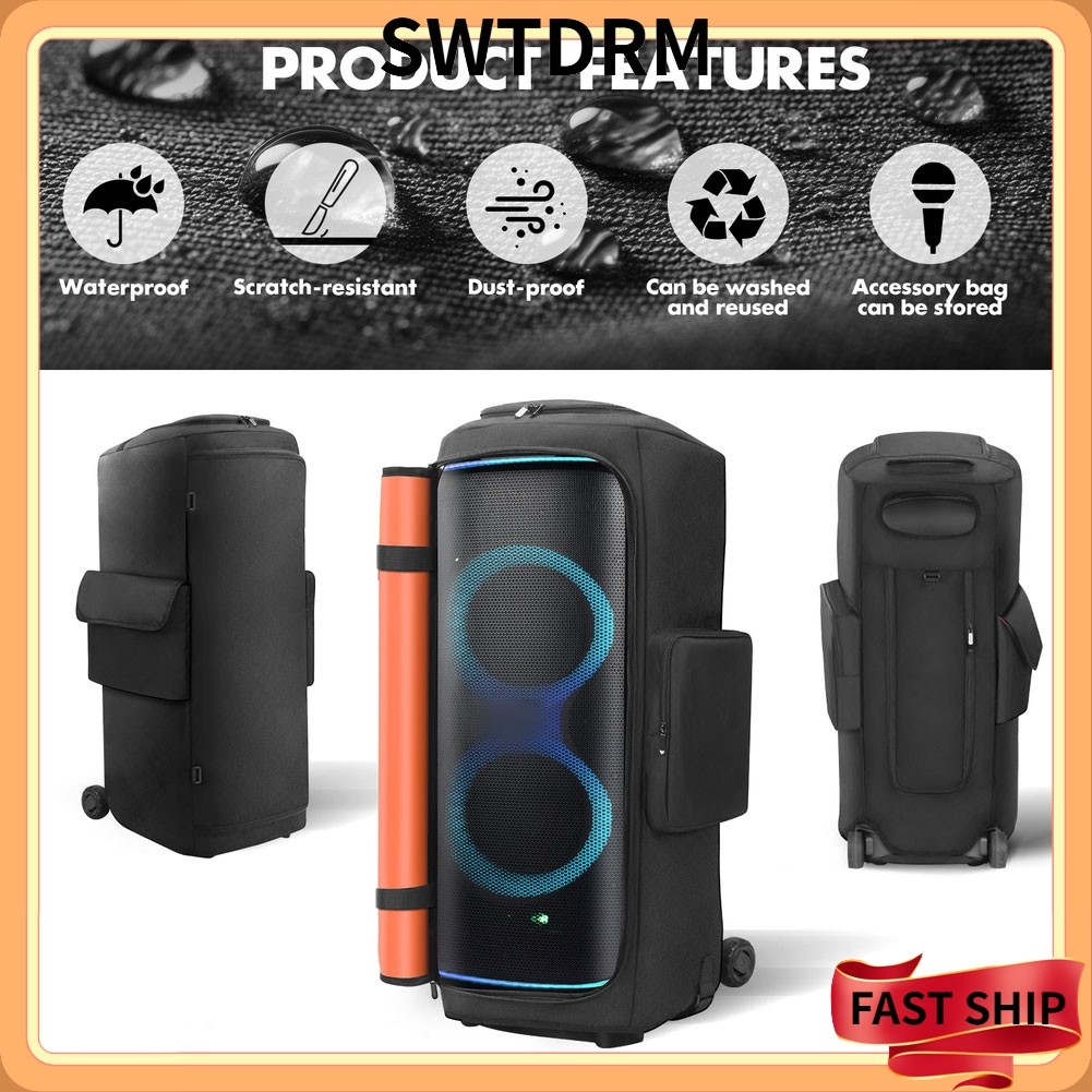 [SWTDRM] ผ้าคลุมกันฝุ่นกันน้ําสําหรับ JBL Partybox720 - Essential Protection สีดํา