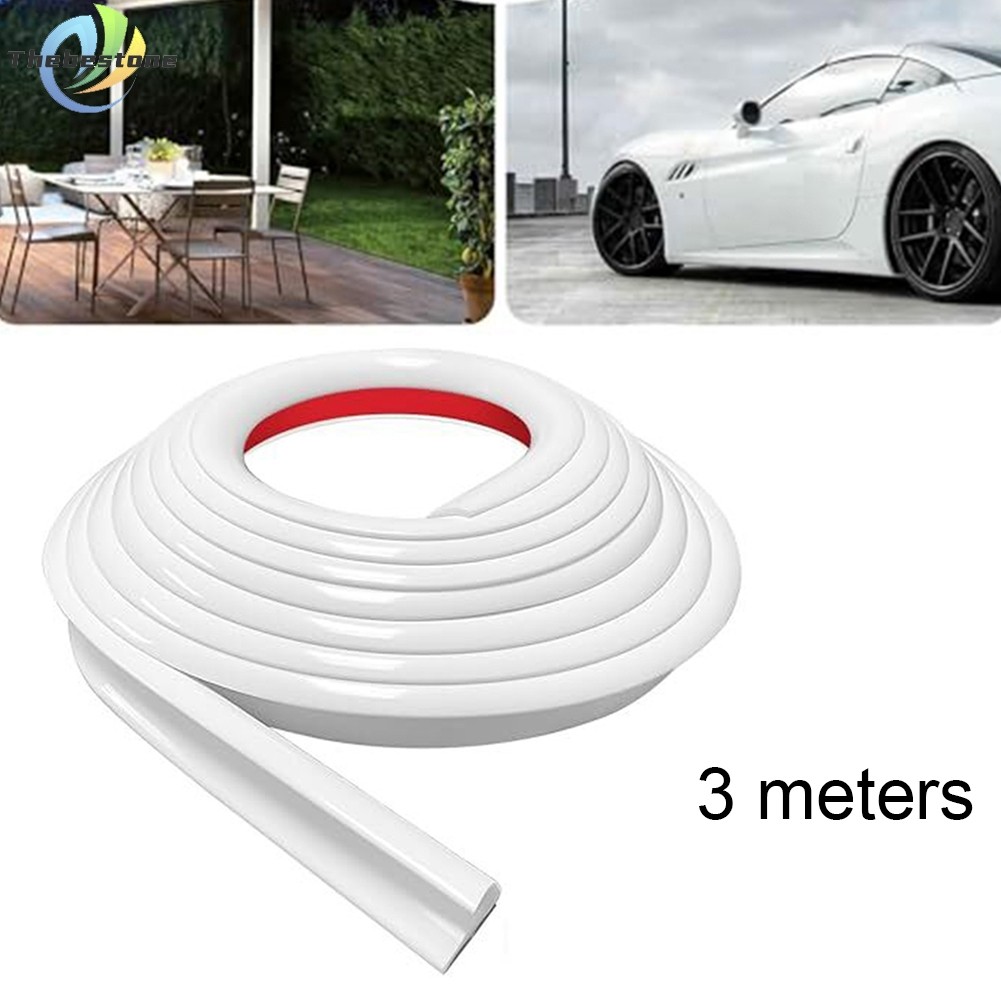 [Thebest] RV Rain Gutter 1/2 "Height Drip Rail PVC Rain Strip Roof J Shape Rain Gutter