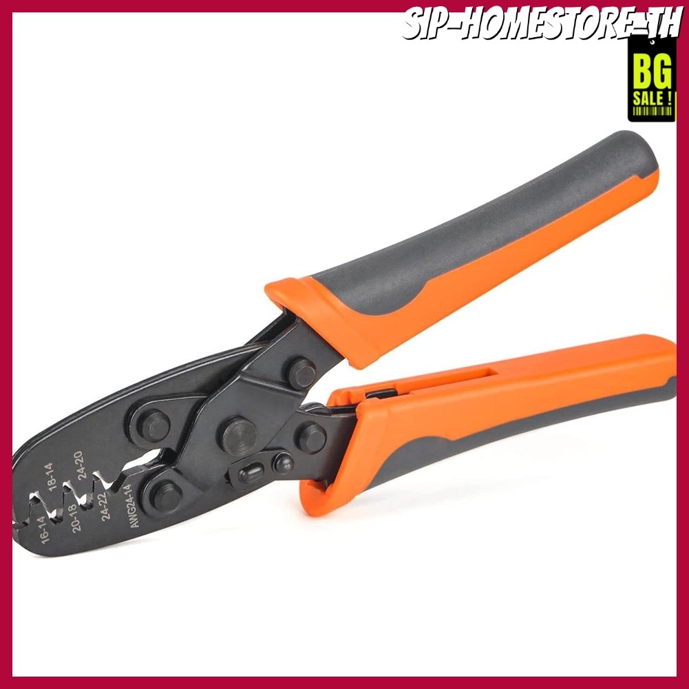 คลังสินค้าพร้อม1424A เปิดขั้ว Crimping Tool AWG14 ถึง AWG24 Wire Crimper