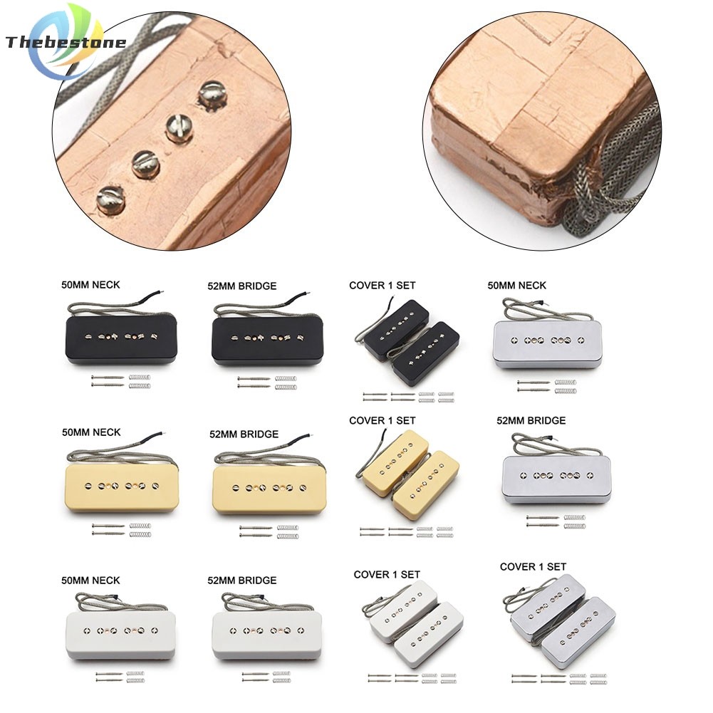 <Thebest> Alnico 5 P90 Style Pickup Dual Coil Pickup กีตาร์ไฟฟ้า Humbucker ไร้เสียงรบกวน