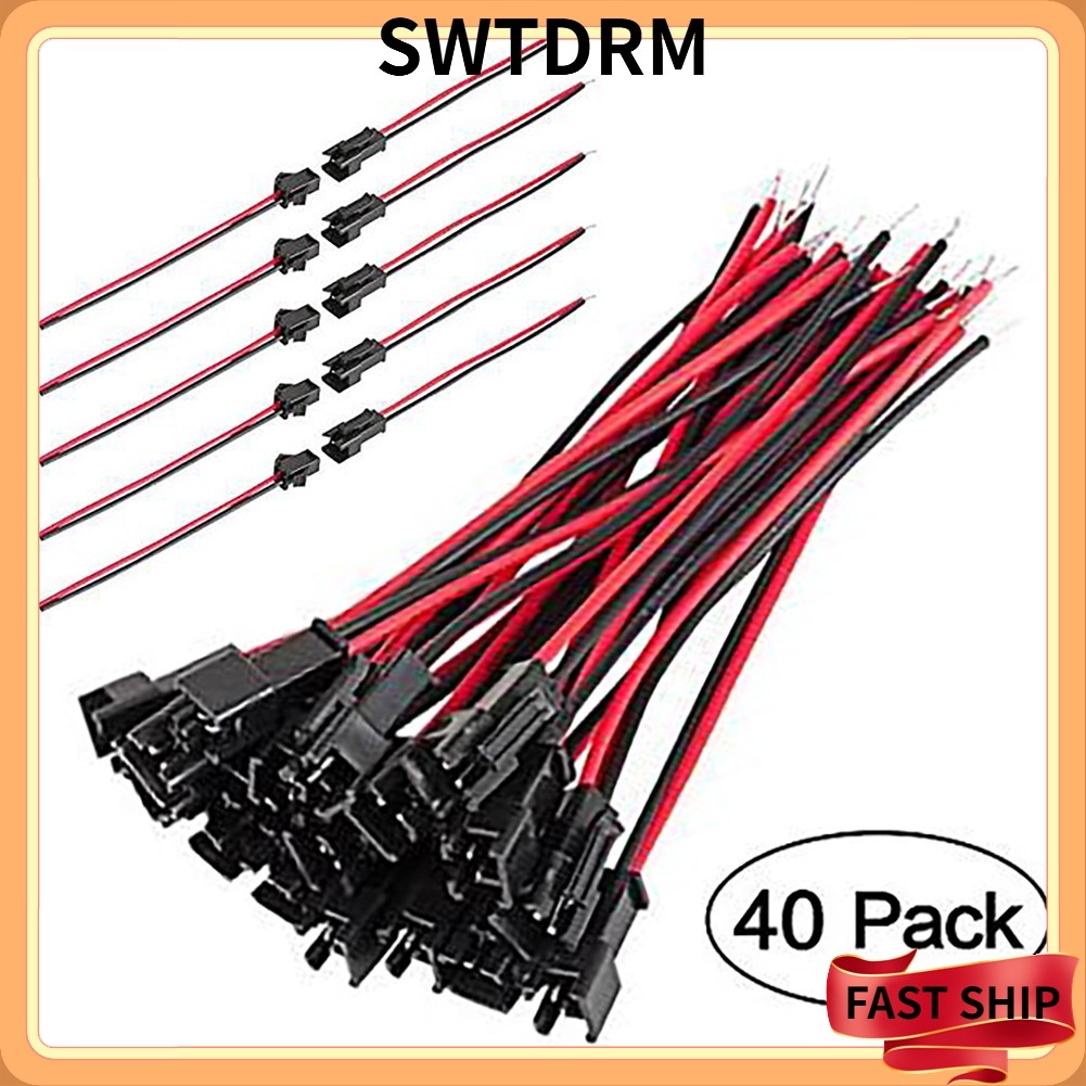 [SWTDRM] 40 ชิ้นสําหรับตัวเชื่อมต่อ JST SM SM SM ขั้วต่อชายเป็นบัส