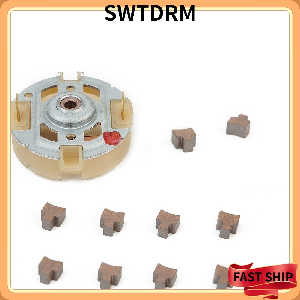 [SWTDRM] 1PCS RS550 Motor Carbon Brush Holder + 10 * แปรงคาร์บอนสําหรับสําหรับสําหรับ