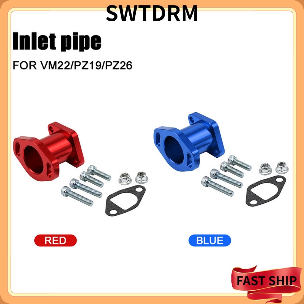 [SWTDRM] CNC Intake Manifold อะแดปเตอร์คาร์บูเรเตอร์ขั้วต่อเครื่องยนต์สําหรับ VM22 PZ19 PZ26 Carb