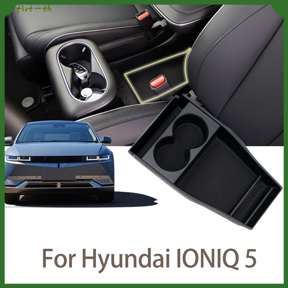 ABS สีดําคอนโซลกลางกล่องเก็บถาดสําหรับ Hyundai สําหรับ IONIQ 5 2021 +