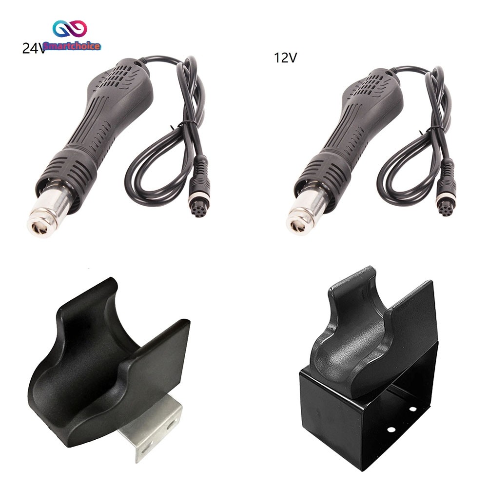 โต๊ะเชื่อม 24V12V เปลี่ยนที่จับสําหรับเครื่องมือซ่อมแซมสถานีบัดกรี 858A 858D