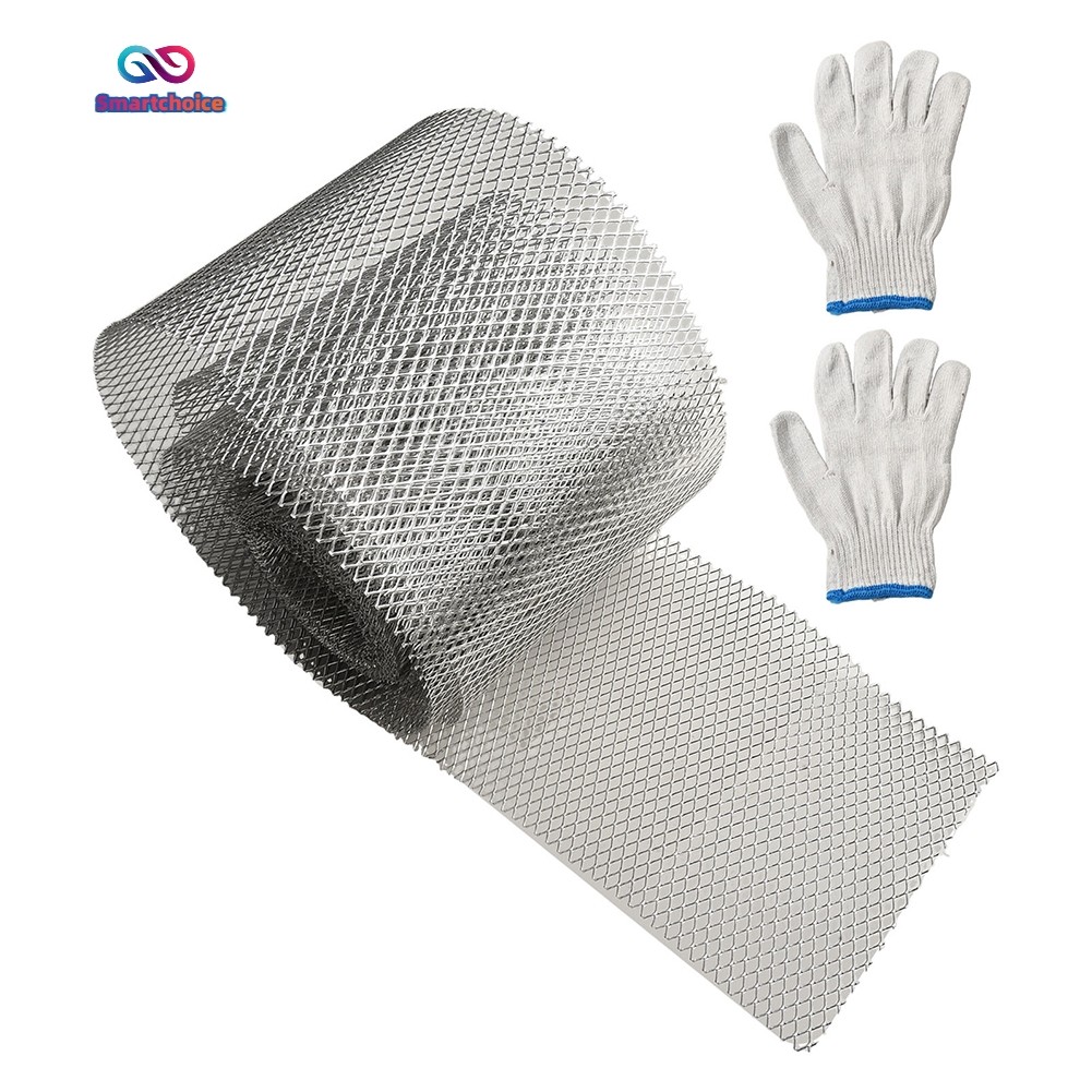 อลูมิเนียม Gutter Protection Net Anti-Leaf Net Cover Gutter Filter Guard
