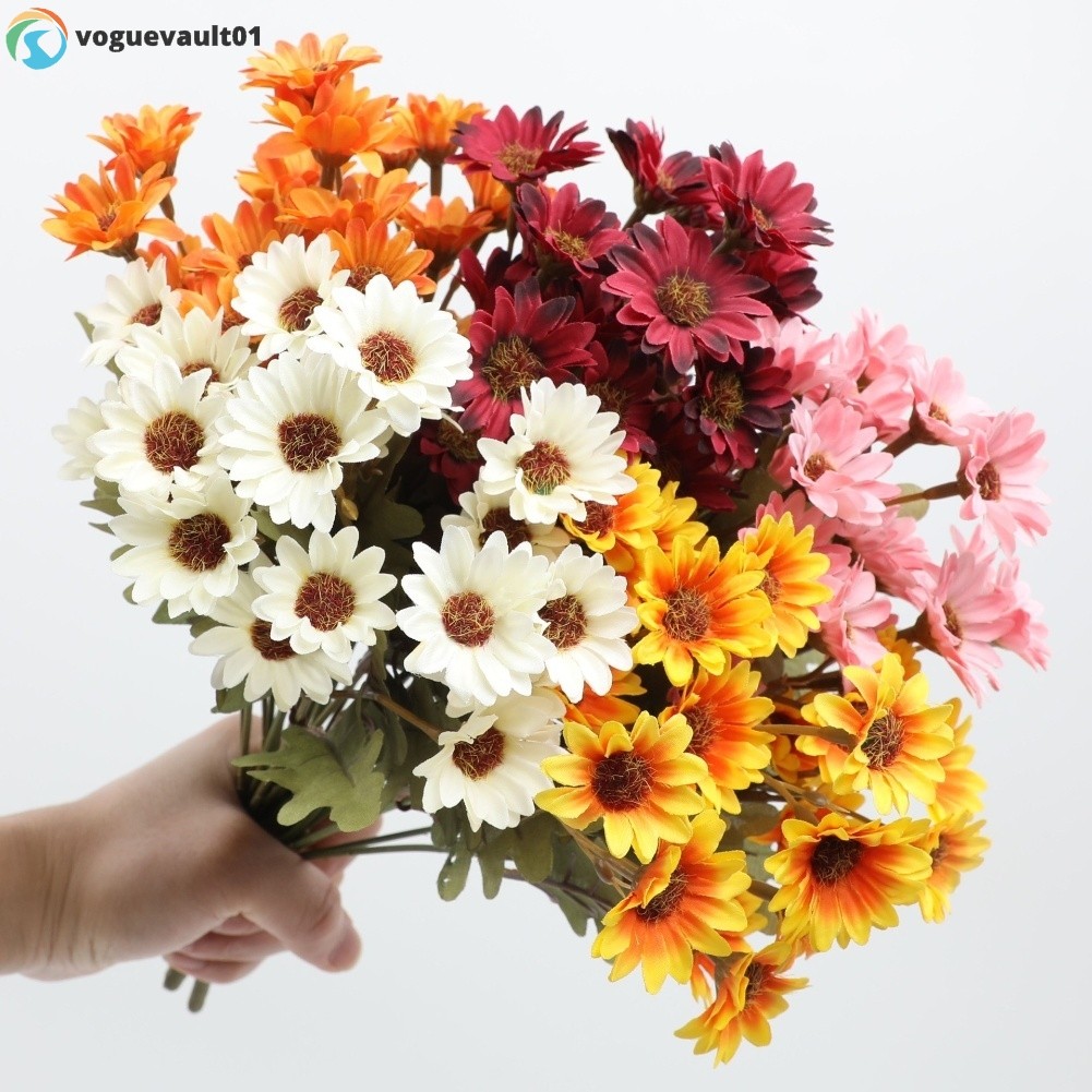 [VOGE] Mums ประดิษฐ์ Sunset Mums ดอกไม้ประดิษฐ์กลางแจ้ง Sunset Mams