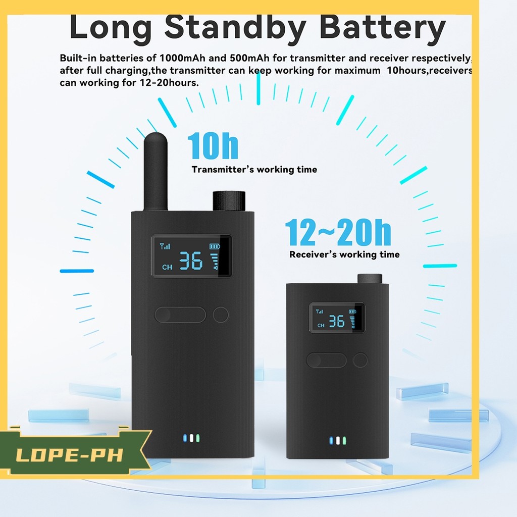 LDPEระบบไกด์นําเที่ยวไร้สาย 2.4G: การสื่อสารที่ชัดเจนสําหรับทัวร์และเหตุการณ์ต่างๆ