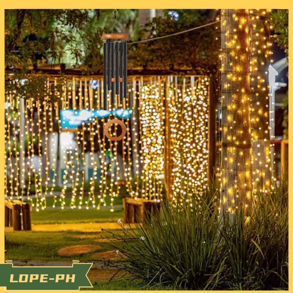 LDPEHeart Wind Chimes Hand-Tuned 26" Copper Chimes สําหรับโรแมนติกกลางแจ้ง Serenity