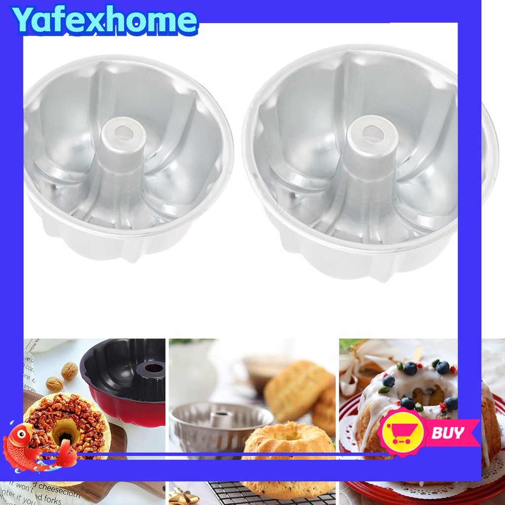 [YAFEXHM] Non Cake Fluted for Ring Cake Tin Cake Pan Tray Kugelhopf Baking