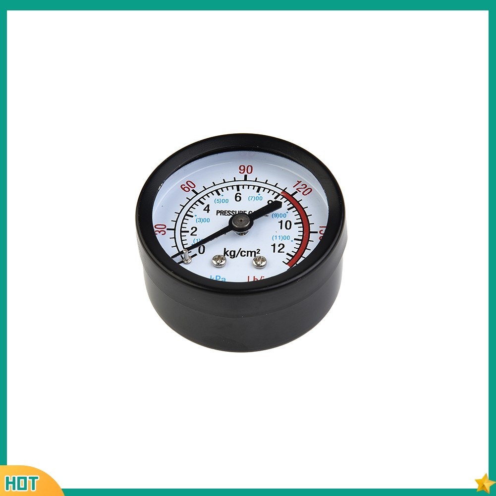 kc1 เครื่องวัดความดันคอมเพรสเซอร์แอร์ 13 มม. สําหรับด้าย BSP 0-180 PSI 0-12Bar Manometer