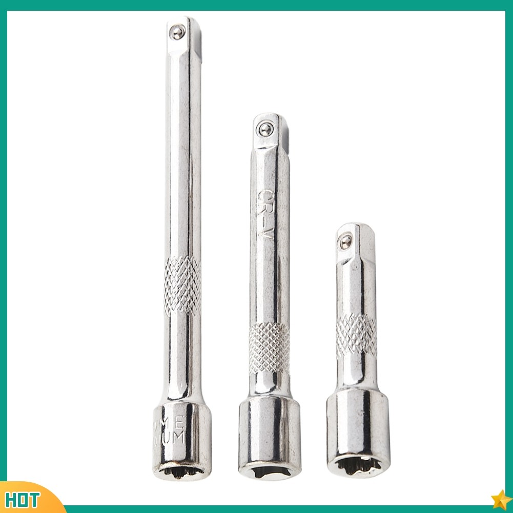 kc1 1/4 นิ้ว Chromed เหล็ก Extension Bar Ratchet ซ็อกเก็ตประแจอะแดปเตอร์ 50/75/100 มม.