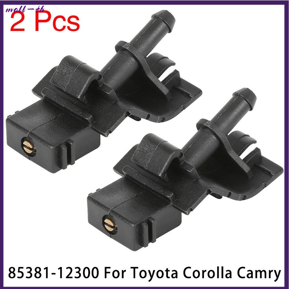[mall-th] 2 ชิ้น 85381-12300 เครื่องซักผ้ากระจกหน้ารถหัวฉีด Jet Spray สําหรับ Toyota สําหรับ Corolla