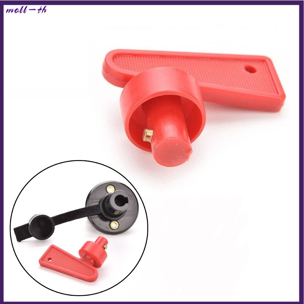 [mall-th] 2X กุญแจสํารองสําหรับแบตเตอรี่ Isolator Switch Power Kill Cut Off Switch รถ Van Boats