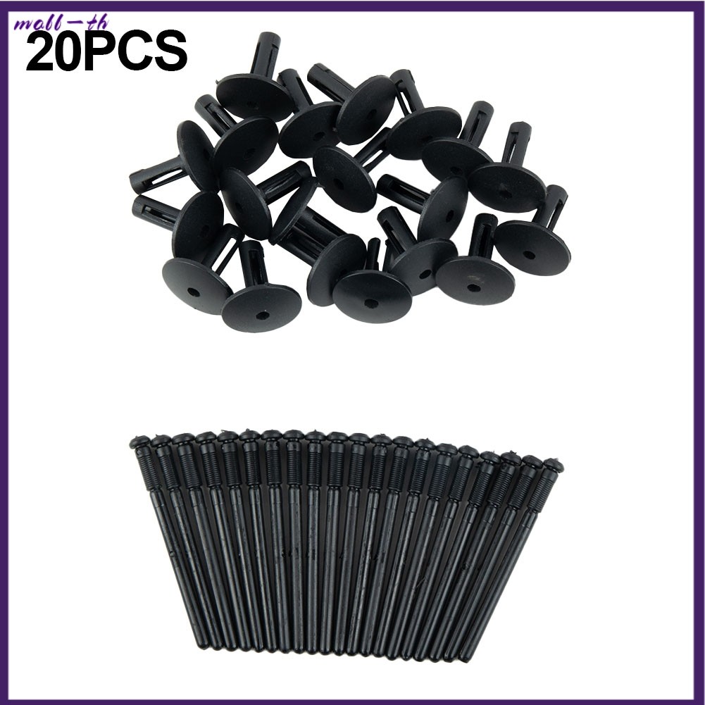 [mall-th] 20 ชุดกันชนบังโคลนพลาสติก Rivet Fastener สําหรับ BMW สําหรับ X1 E84 X3 F25 E70 สําหรับ E71