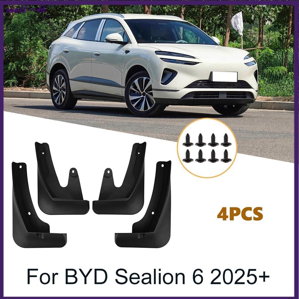 [mall-th] บังโคลนติดรถยนต์สําหรับ BYD Sealion 06 2025+ บังโคลน Splash Guard Mud Flaps