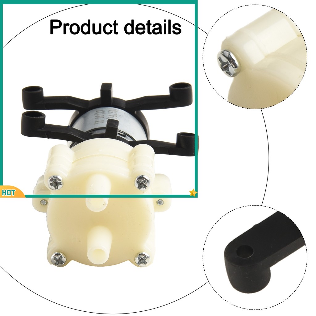 jellyd สําหรับ Mini DC 6V ถึง 12V R385 น้ําระบายความร้อนปั๊มน้ํา Air Diaphragm ปั๊ม EK1856