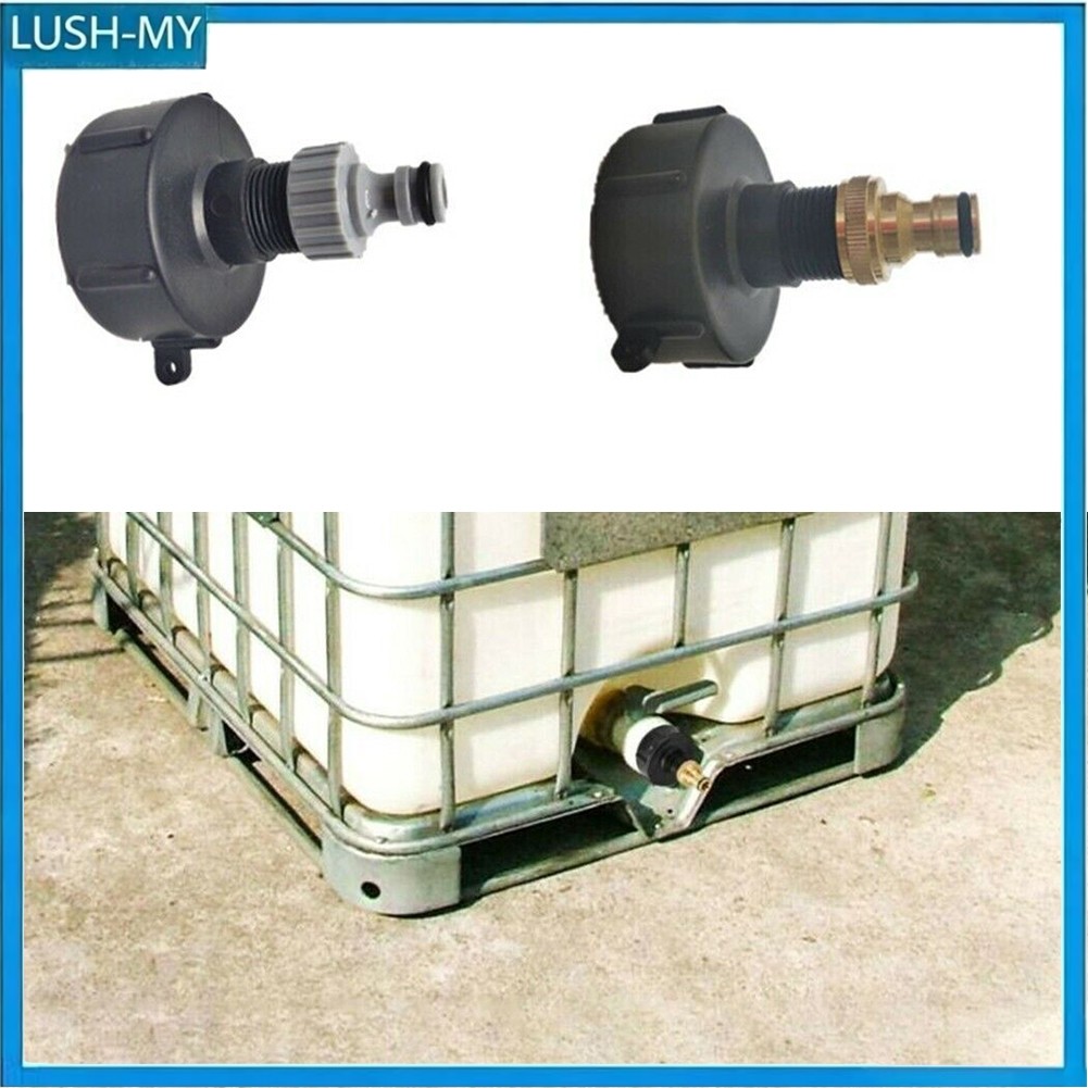 2.9 IBC อะแดปเตอร์ 3/4in พร้อม Outlet Tap Rainwater สําหรับ 1000L ถังคอนเทนเนอร์กลอง S60X6