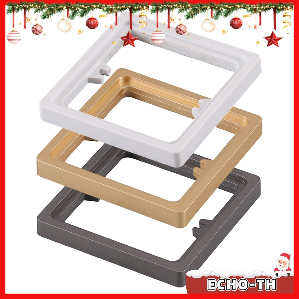 เรือในระหว่าง CNY Holiday2pcs Square Spacer 10MM Single Socket Spacer 1 Gang แผ่นกรอบสกรู 4 *