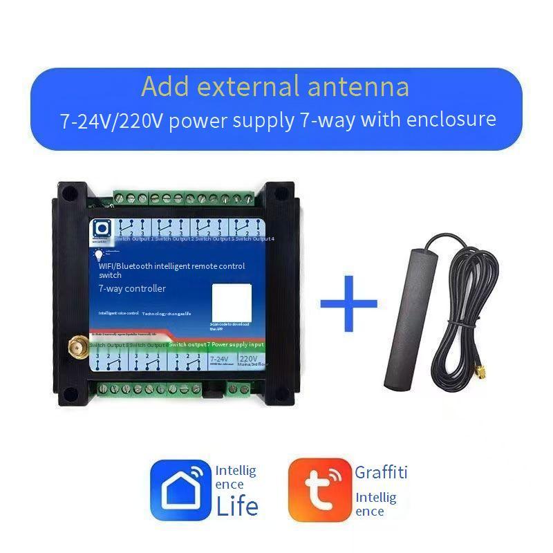 สวิตช์ไฟ wifi 7 ทางควบคุมผ่านแอปได้จากทุกที่ สวิตช์ไฟ wifi ฉลาดเชื่อมต่อง่ายสำหรับบ้านอัจฉริยะ