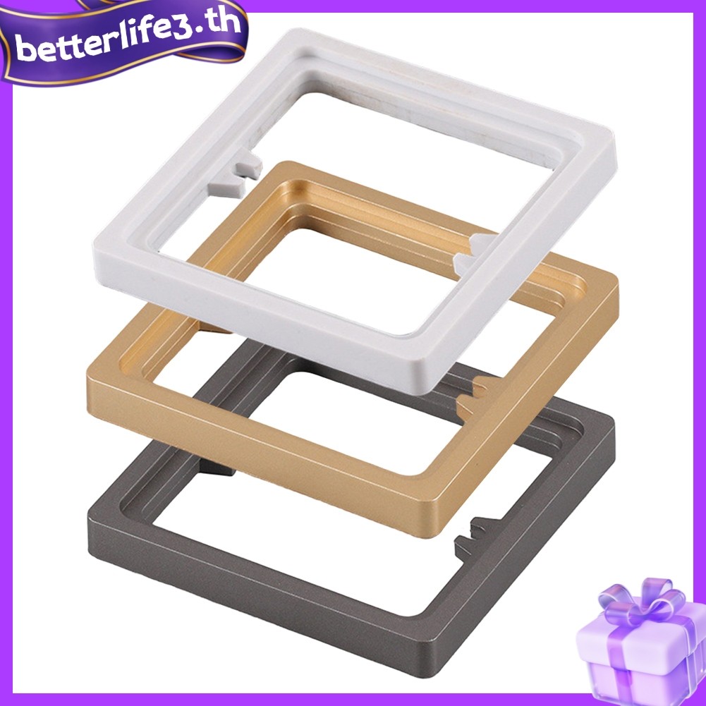 BETL2pcs Square Spacer 10MM Single Socket Spacer 1 Gang Frame Plate 4 * สกรู