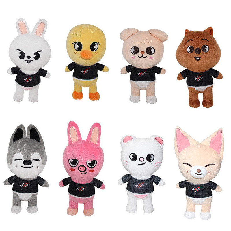 (จัดส่งรวดเร็ว) Skzoo Plush Doll Toys PP Cotton Filling KPOP Leebit Jiniret PuppyM Wolfchan Dwaekka 