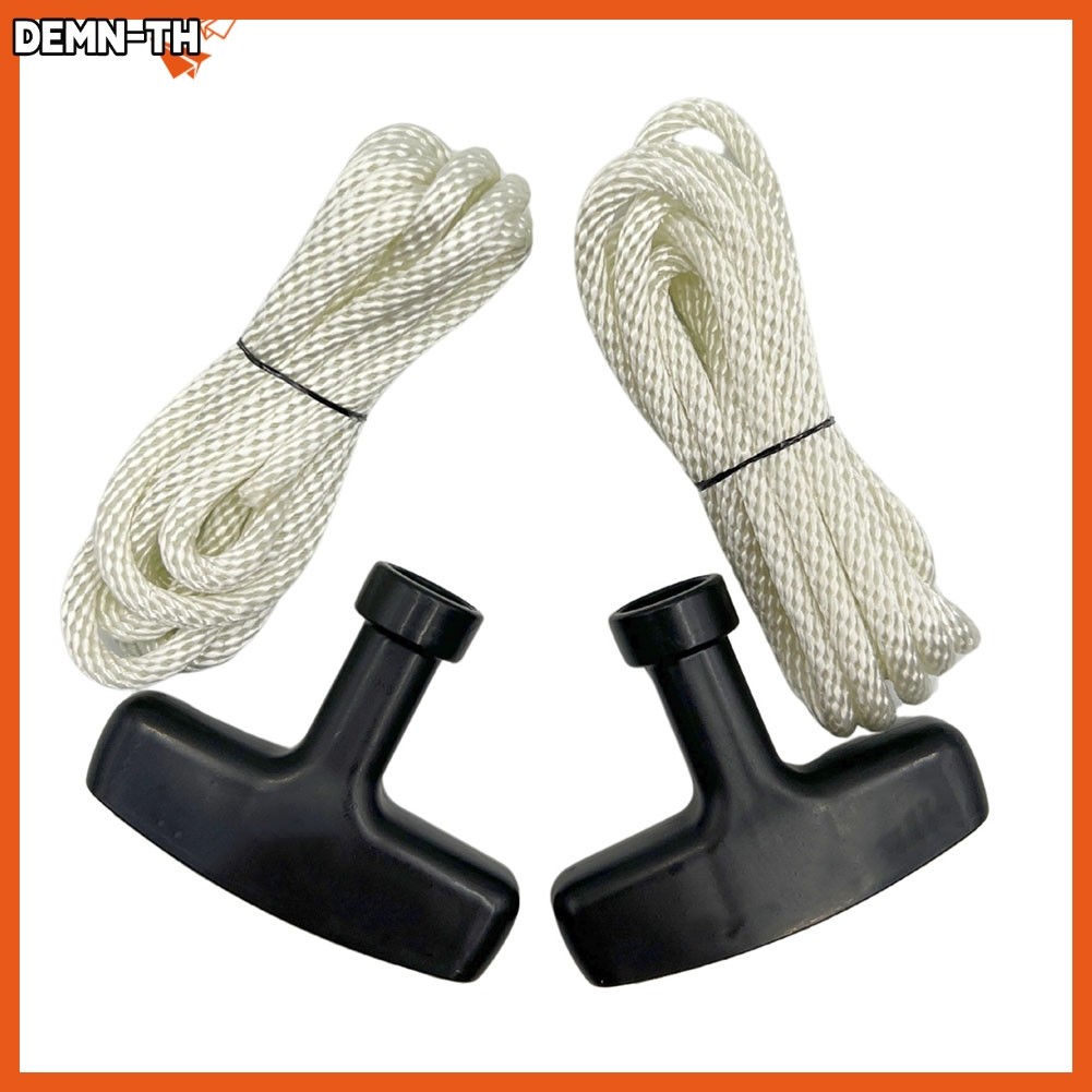 DEMN2 PK Recoil Starter Rope 5mm x 1.7m พร้อมที่จับสําหรับ Honda GX240 สําหรับ GX270 เครื่องยนต์