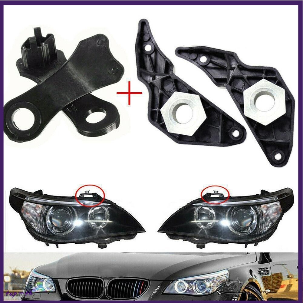 ❤️4X ขวา + ซ้ายไฟหน้าซ่อมวงเล็บสําหรับ BMW E60 E61 525i สําหรับ 530i 540i 545i 550i